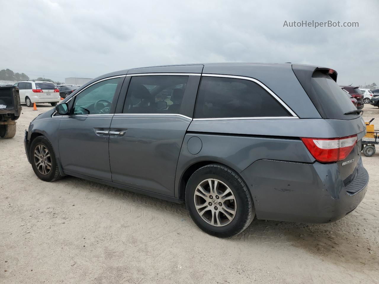 2013 Honda Odyssey Exl Gray vin: 5FNRL5H61DB011956