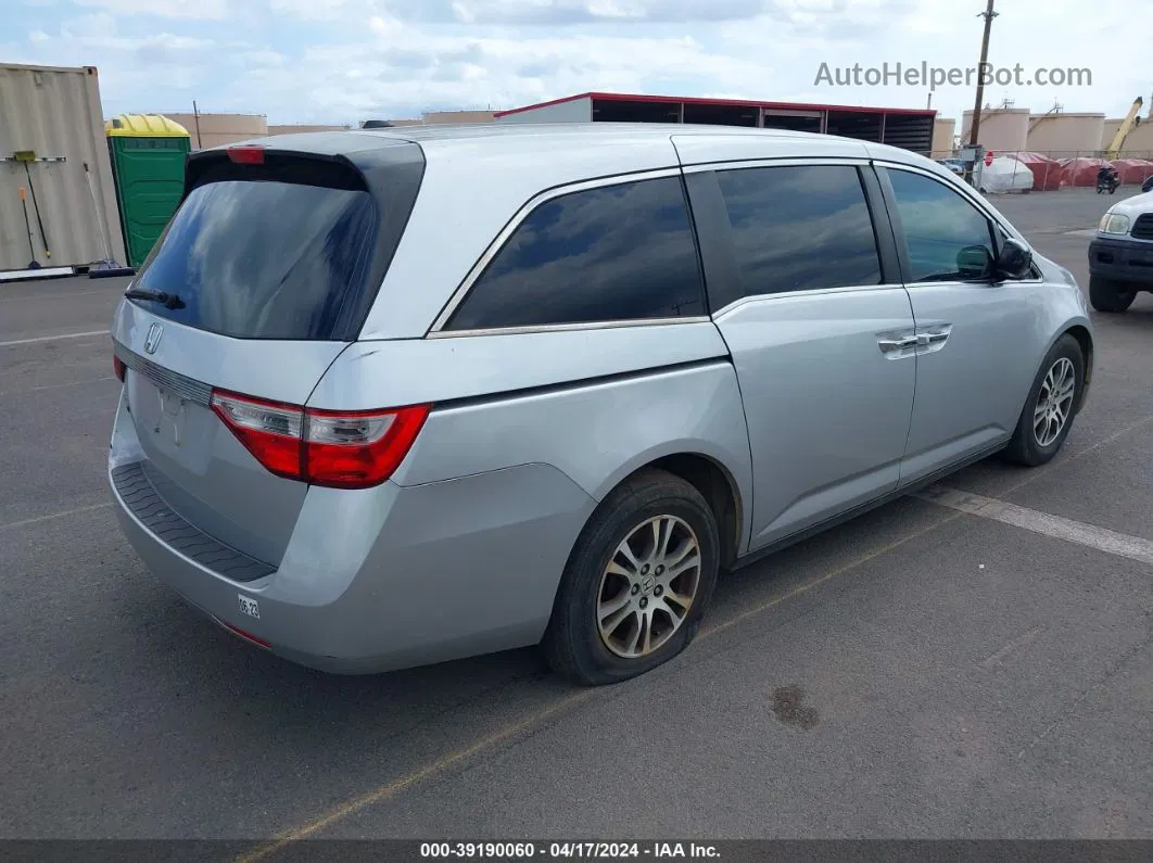 2013 Honda Odyssey Ex-l Silver vin: 5FNRL5H61DB012881