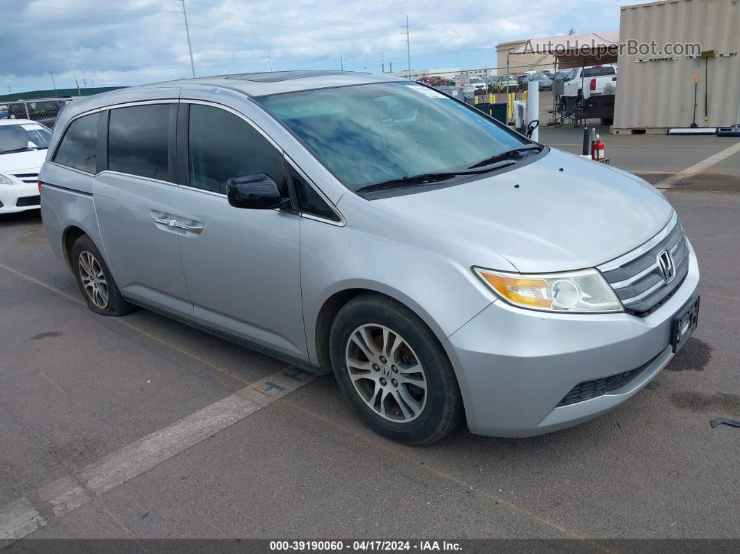 2013 Honda Odyssey Ex-l Silver vin: 5FNRL5H61DB012881