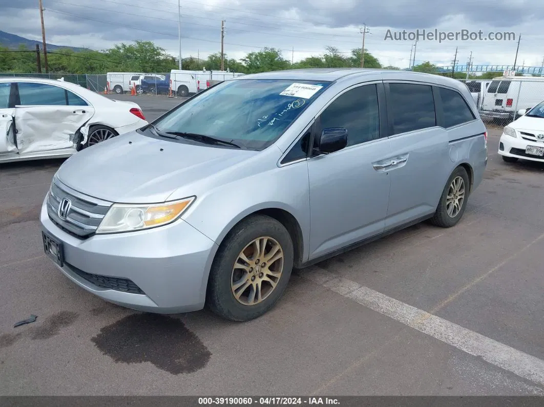 2013 Honda Odyssey Ex-l Silver vin: 5FNRL5H61DB012881