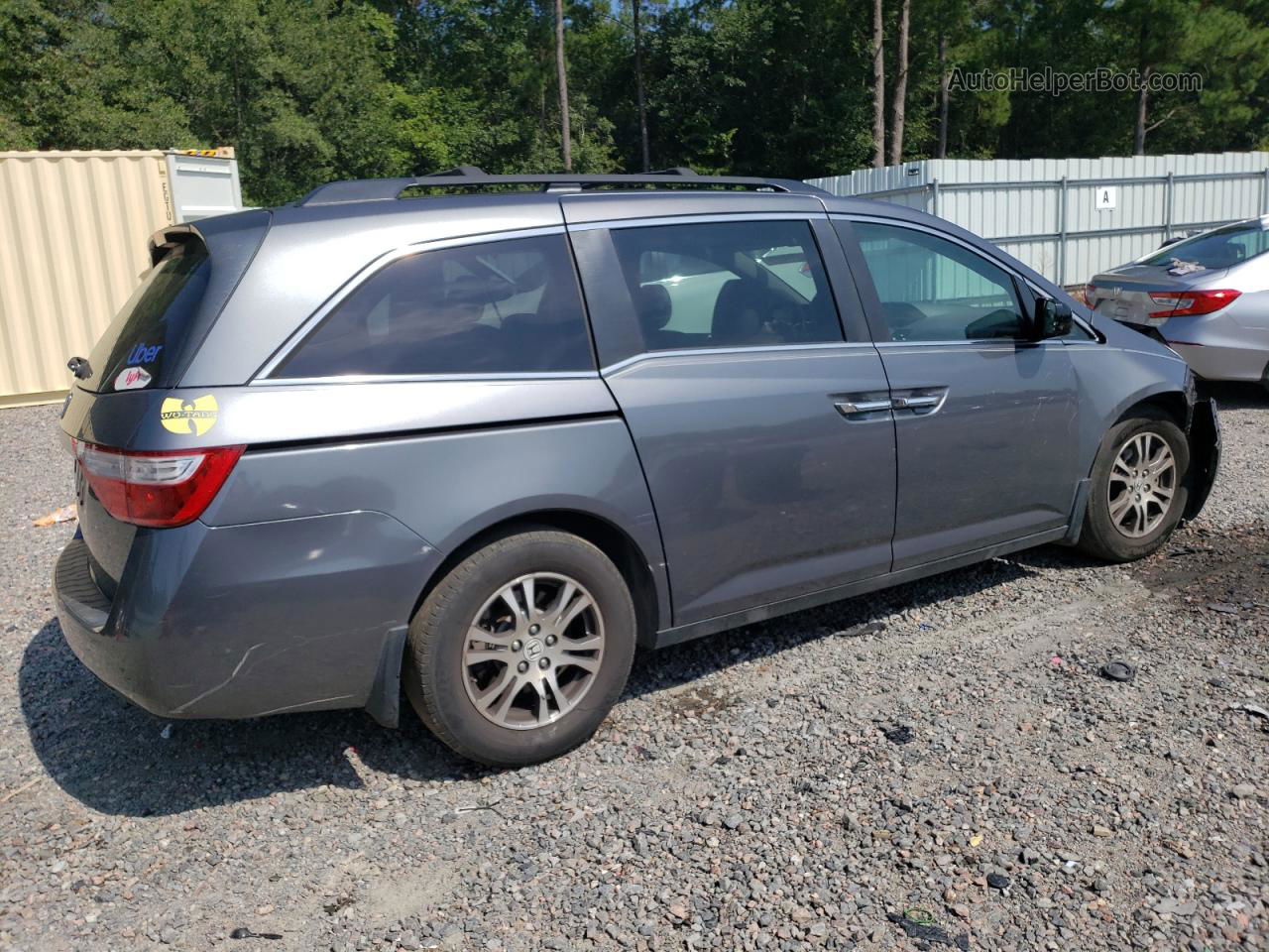 2013 Honda Odyssey Exl Серый vin: 5FNRL5H61DB028904