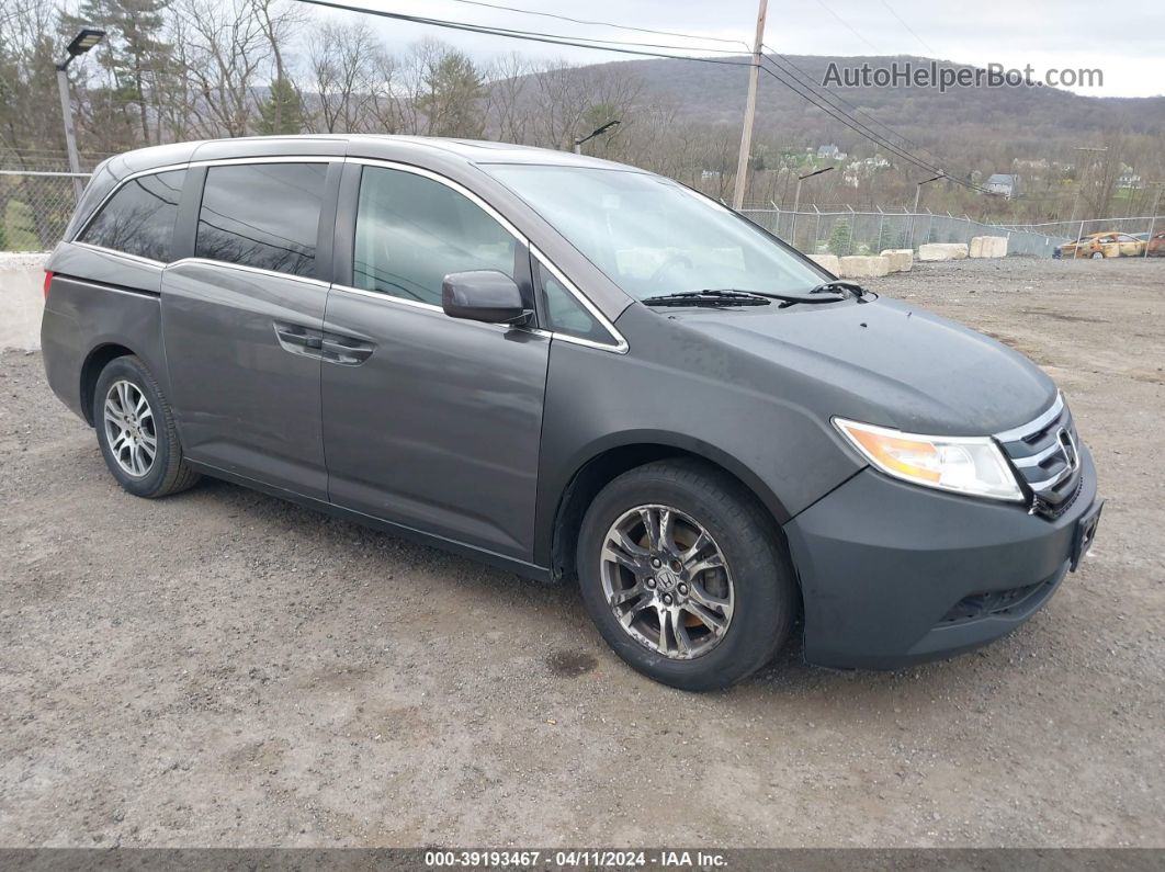 2013 Honda Odyssey Ex-l Gray vin: 5FNRL5H61DB028997