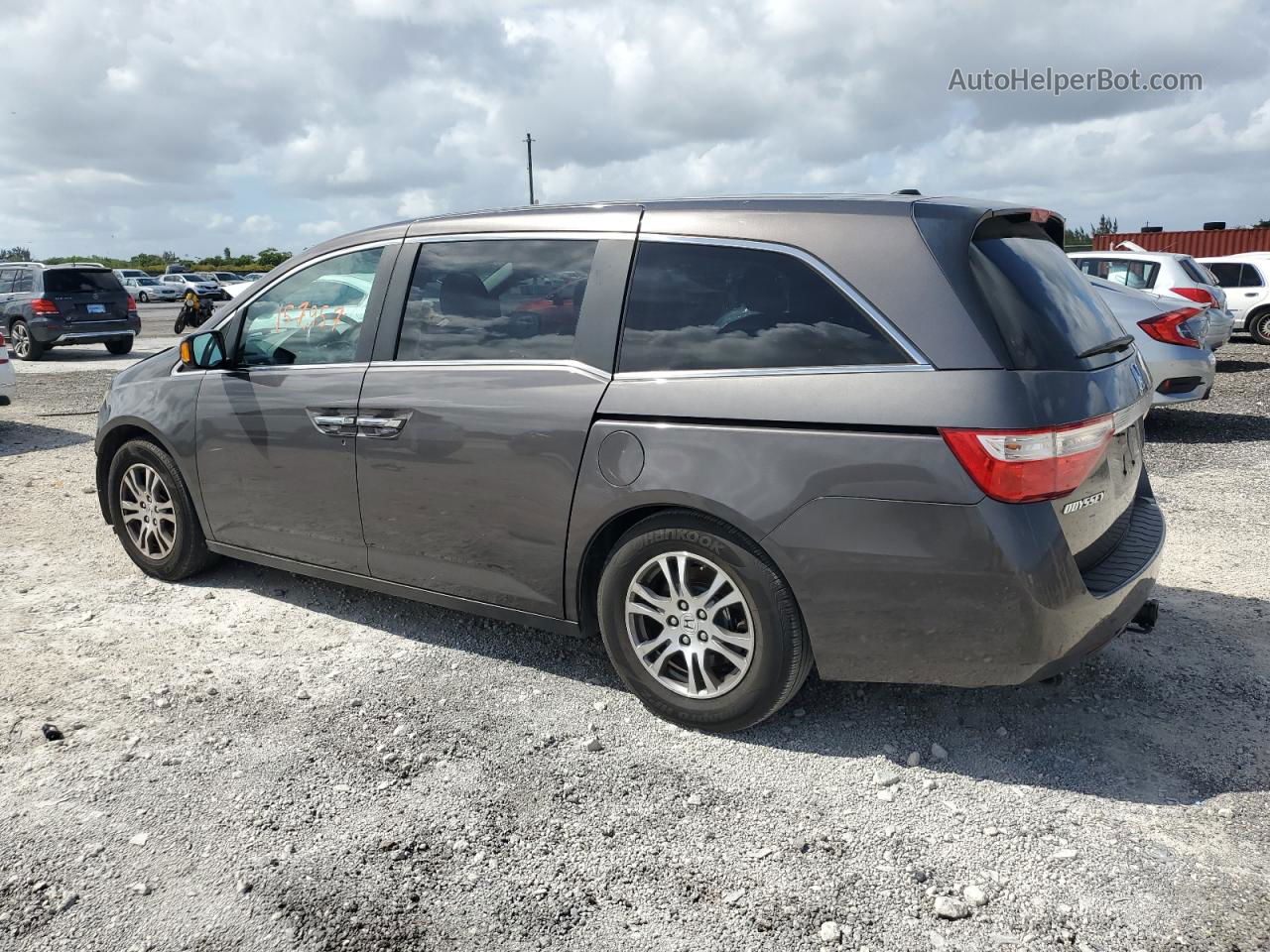 2013 Honda Odyssey Exl Gray vin: 5FNRL5H61DB035044