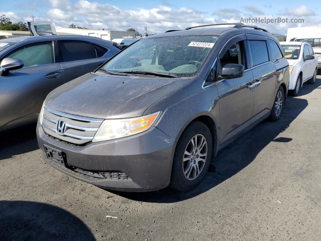 2013 Honda Odyssey Exl Серый vin: 5FNRL5H61DB035576