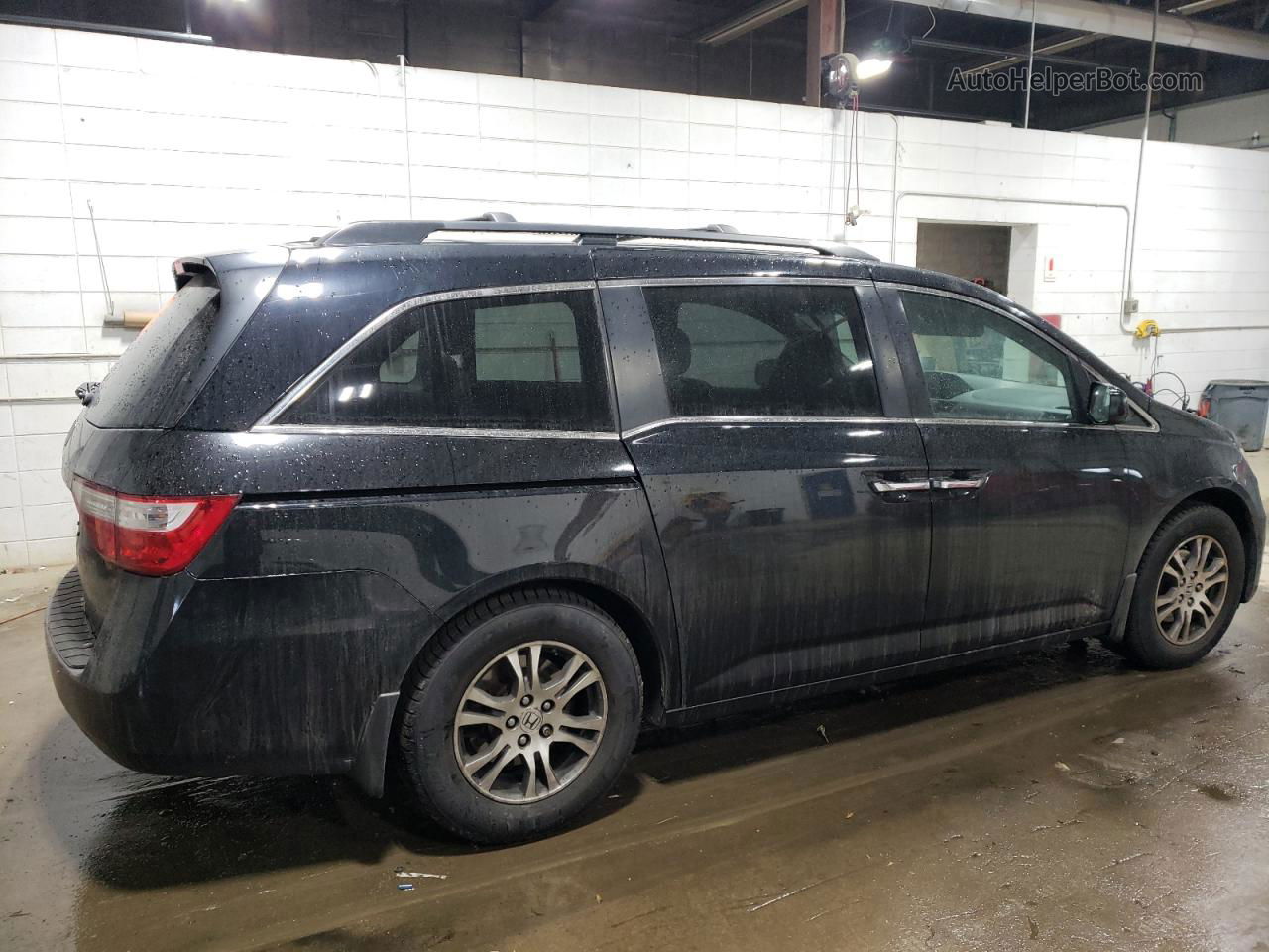 2013 Honda Odyssey Exl Black vin: 5FNRL5H61DB039661