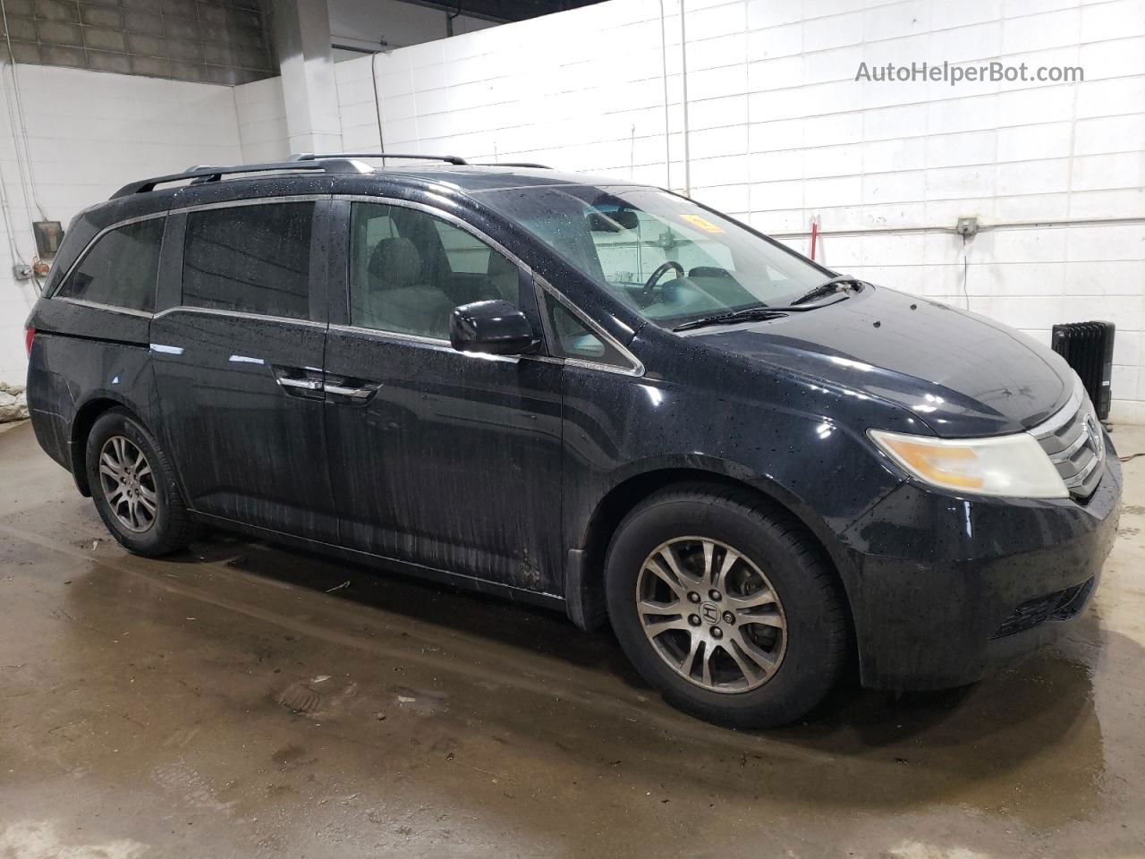 2013 Honda Odyssey Exl Black vin: 5FNRL5H61DB039661