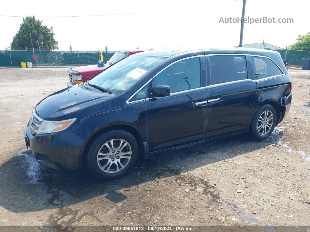 2013 Honda Odyssey Ex-l Black vin: 5FNRL5H61DB046965