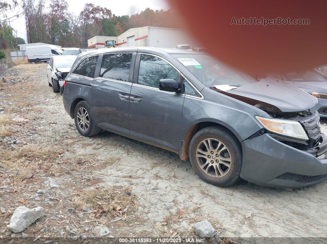 2013 Honda Odyssey Ex-l Gray vin: 5FNRL5H61DB060574