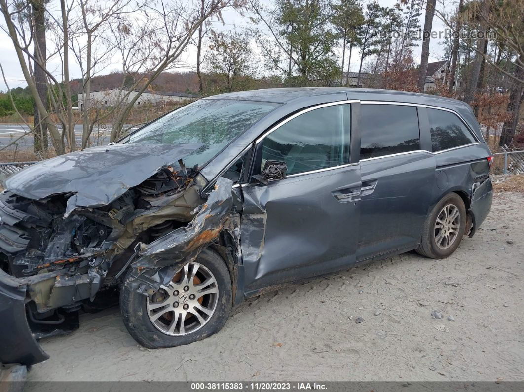 2013 Honda Odyssey Ex-l Gray vin: 5FNRL5H61DB060574