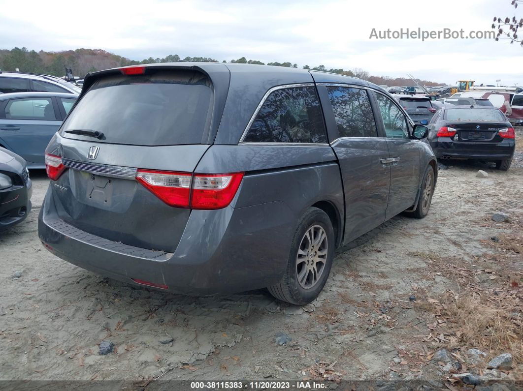 2013 Honda Odyssey Ex-l Gray vin: 5FNRL5H61DB060574