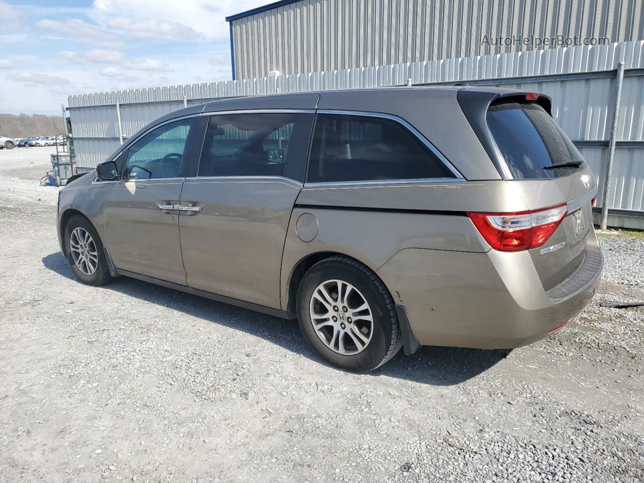 2013 Honda Odyssey Exl Beige vin: 5FNRL5H61DB075169