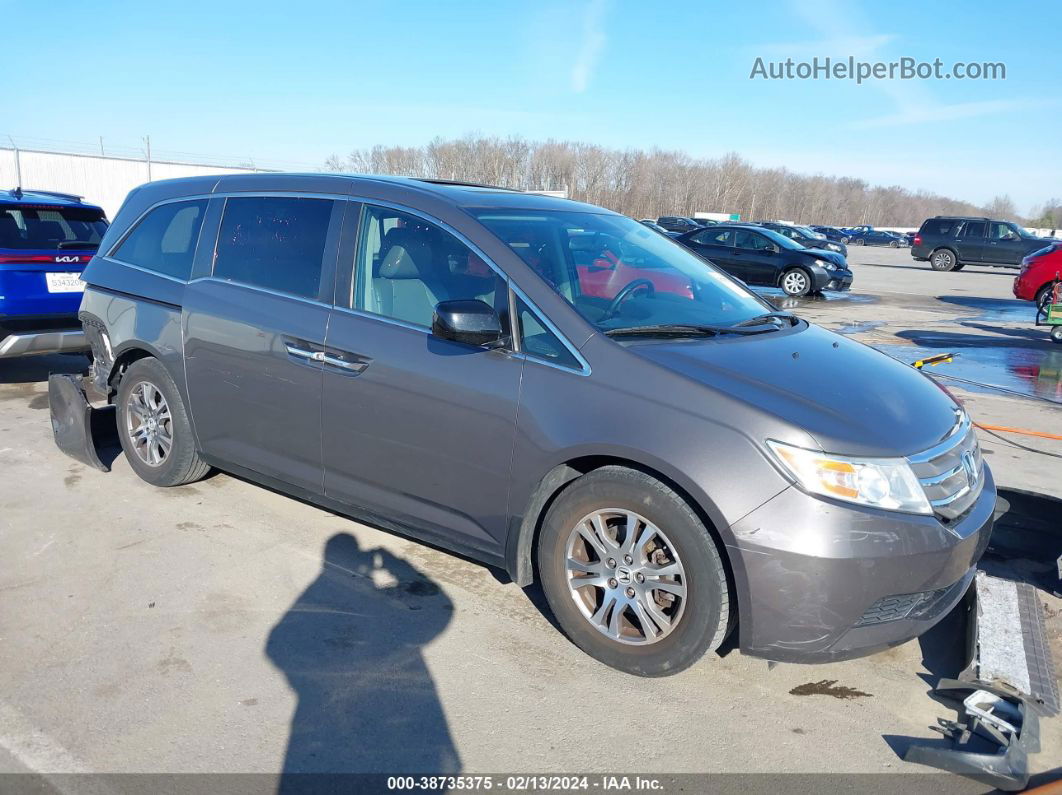 2013 Honda Odyssey Ex-l Серый vin: 5FNRL5H61DB091050