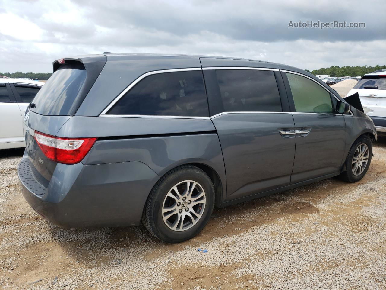 2013 Honda Odyssey Exl Gray vin: 5FNRL5H62DB001405