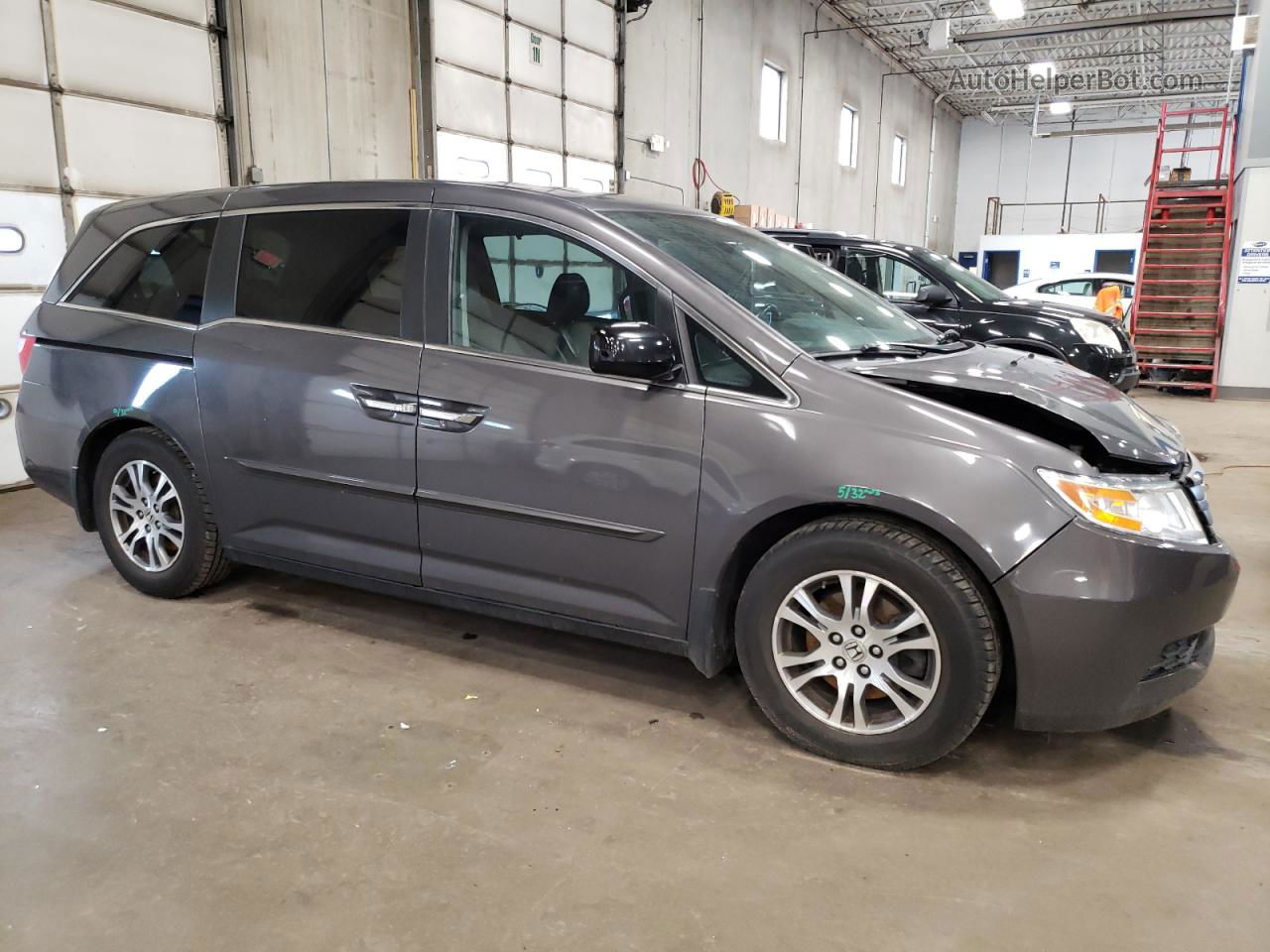 2013 Honda Odyssey Exl Gray vin: 5FNRL5H62DB005700