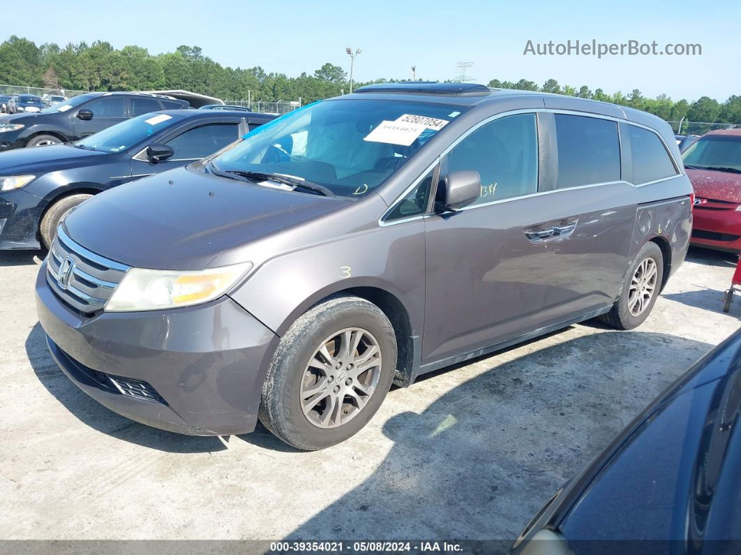 2013 Honda Odyssey Ex-l Gray vin: 5FNRL5H62DB036364