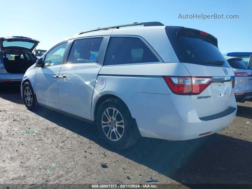 2013 Honda Odyssey Ex-l White vin: 5FNRL5H62DB037515