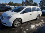 2013 Honda Odyssey Exl White vin: 5FNRL5H62DB053603