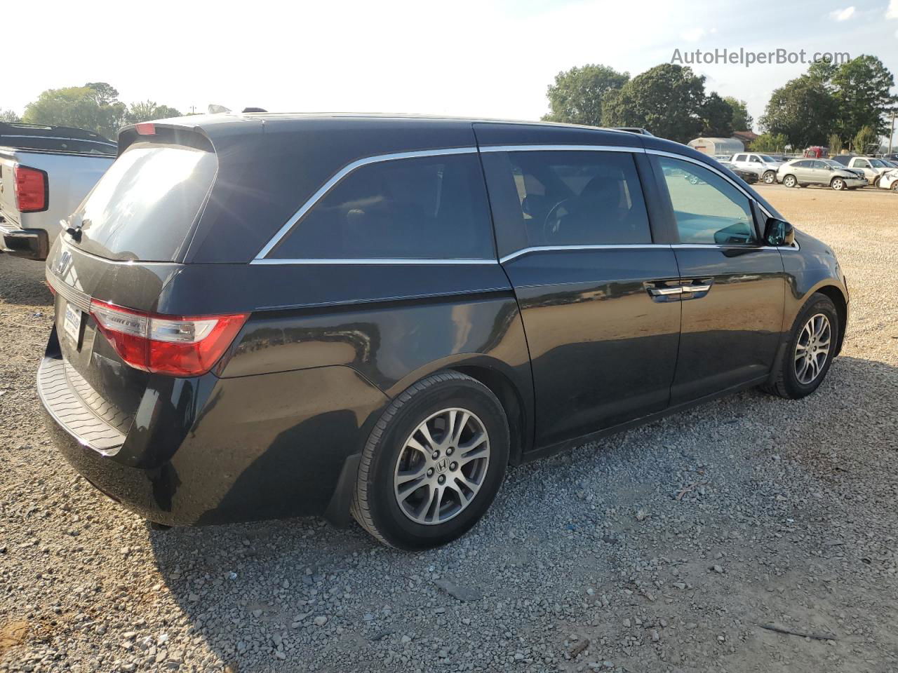 2013 Honda Odyssey Exl Black vin: 5FNRL5H62DB073446