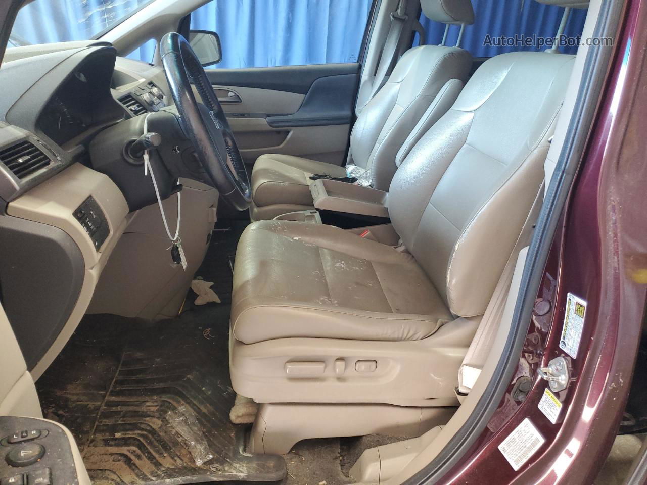 2013 Honda Odyssey Exl Бордовый vin: 5FNRL5H62DB076864