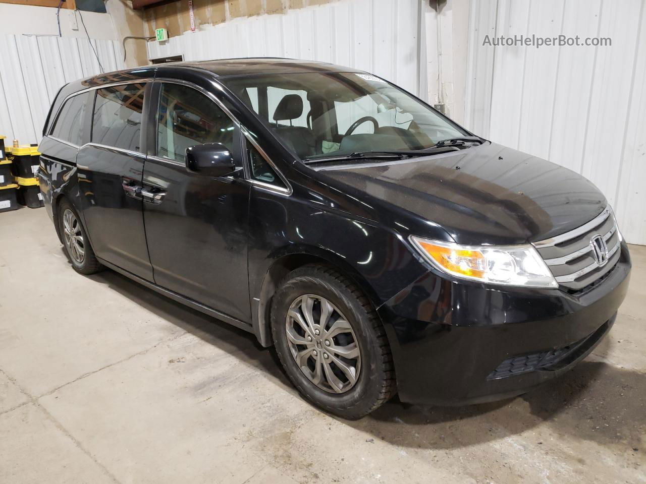 2013 Honda Odyssey Exl Black vin: 5FNRL5H62DB084219