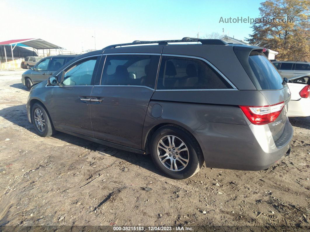 2013 Honda Odyssey Ex-l Gray vin: 5FNRL5H62DB087444