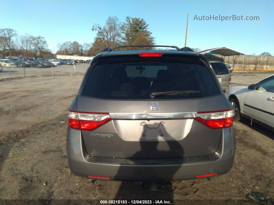 2013 Honda Odyssey Ex-l Gray vin: 5FNRL5H62DB087444