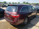 2013 Honda Odyssey Exl Burgundy vin: 5FNRL5H63DB033344