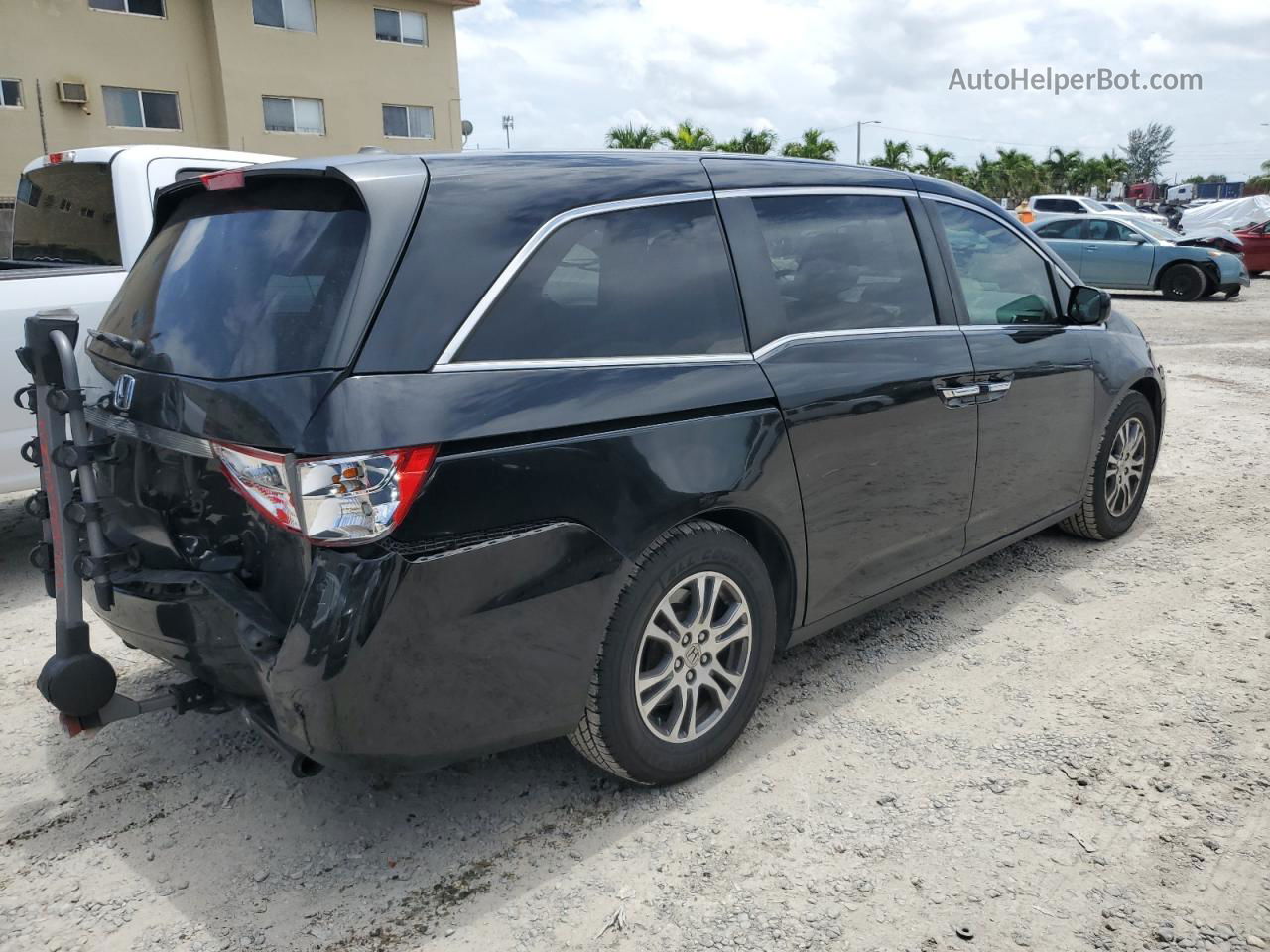 2013 Honda Odyssey Exl Black vin: 5FNRL5H63DB033585