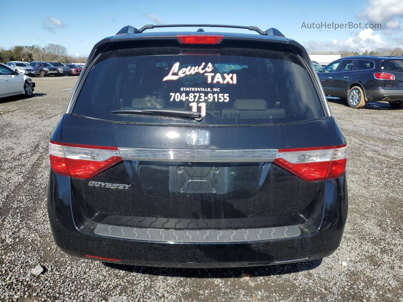 2013 Honda Odyssey Exl Black vin: 5FNRL5H63DB040701