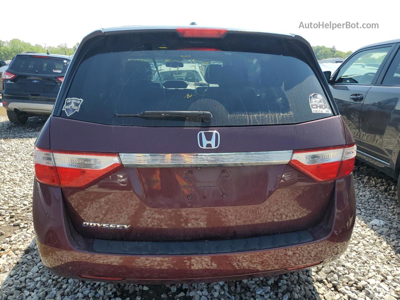 2013 Honda Odyssey Exl Maroon vin: 5FNRL5H63DB050368