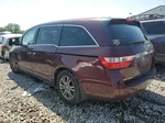 2013 Honda Odyssey Exl Maroon vin: 5FNRL5H63DB050368