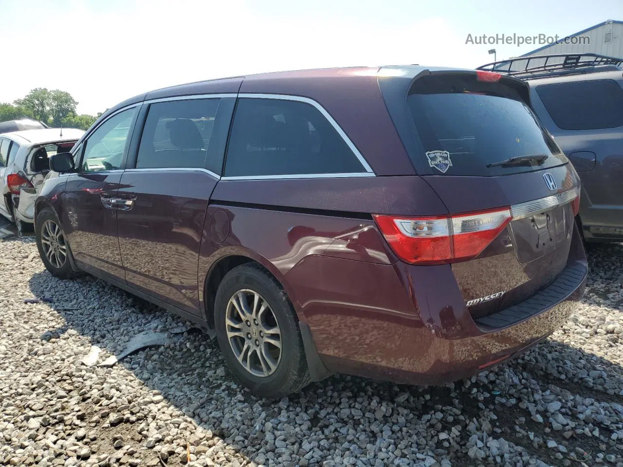 2013 Honda Odyssey Exl Maroon vin: 5FNRL5H63DB050368