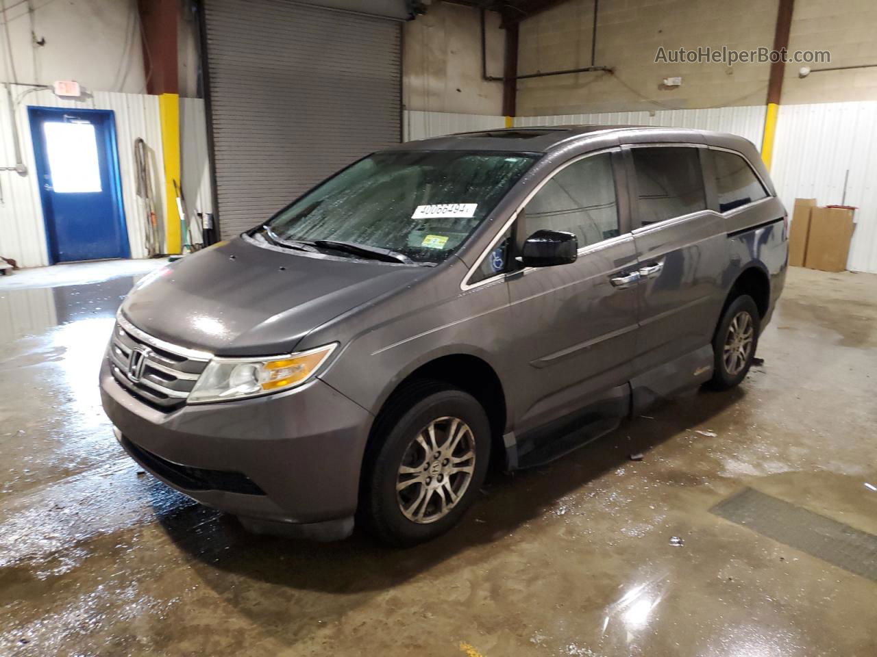 2013 Honda Odyssey Exl Gray vin: 5FNRL5H63DB055019