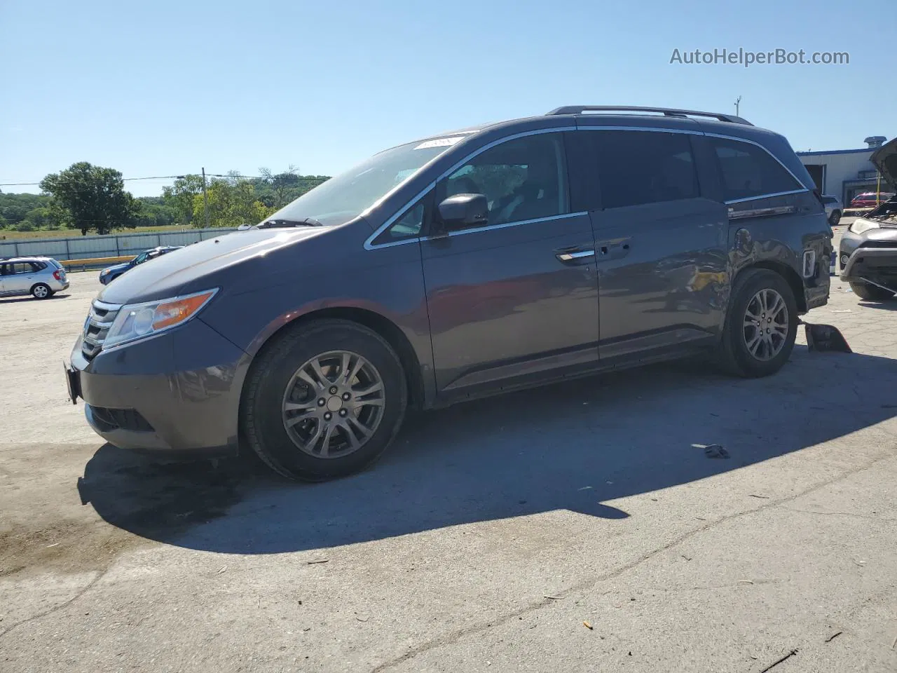 2013 Honda Odyssey Exl Gray vin: 5FNRL5H63DB057904