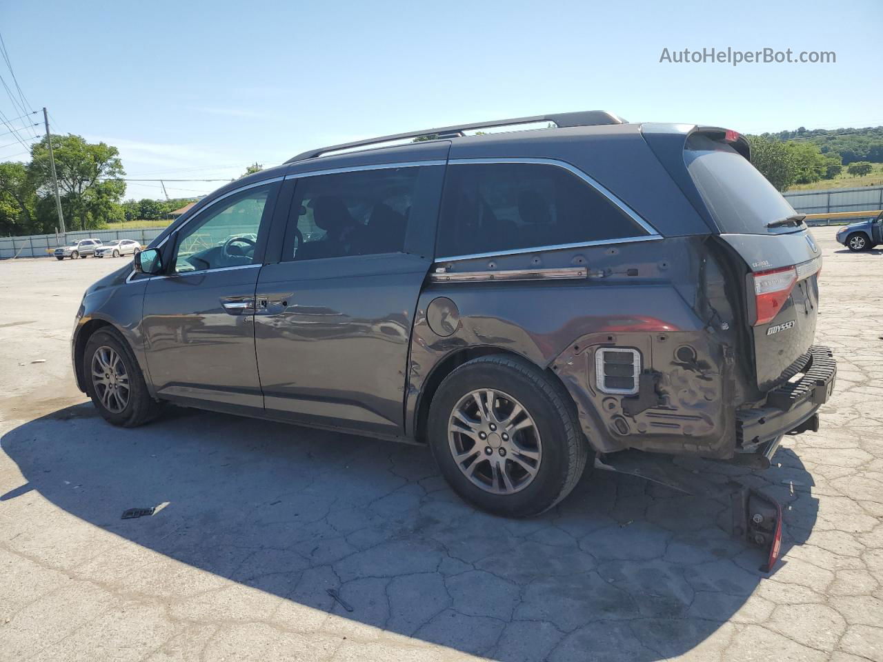 2013 Honda Odyssey Exl Gray vin: 5FNRL5H63DB057904