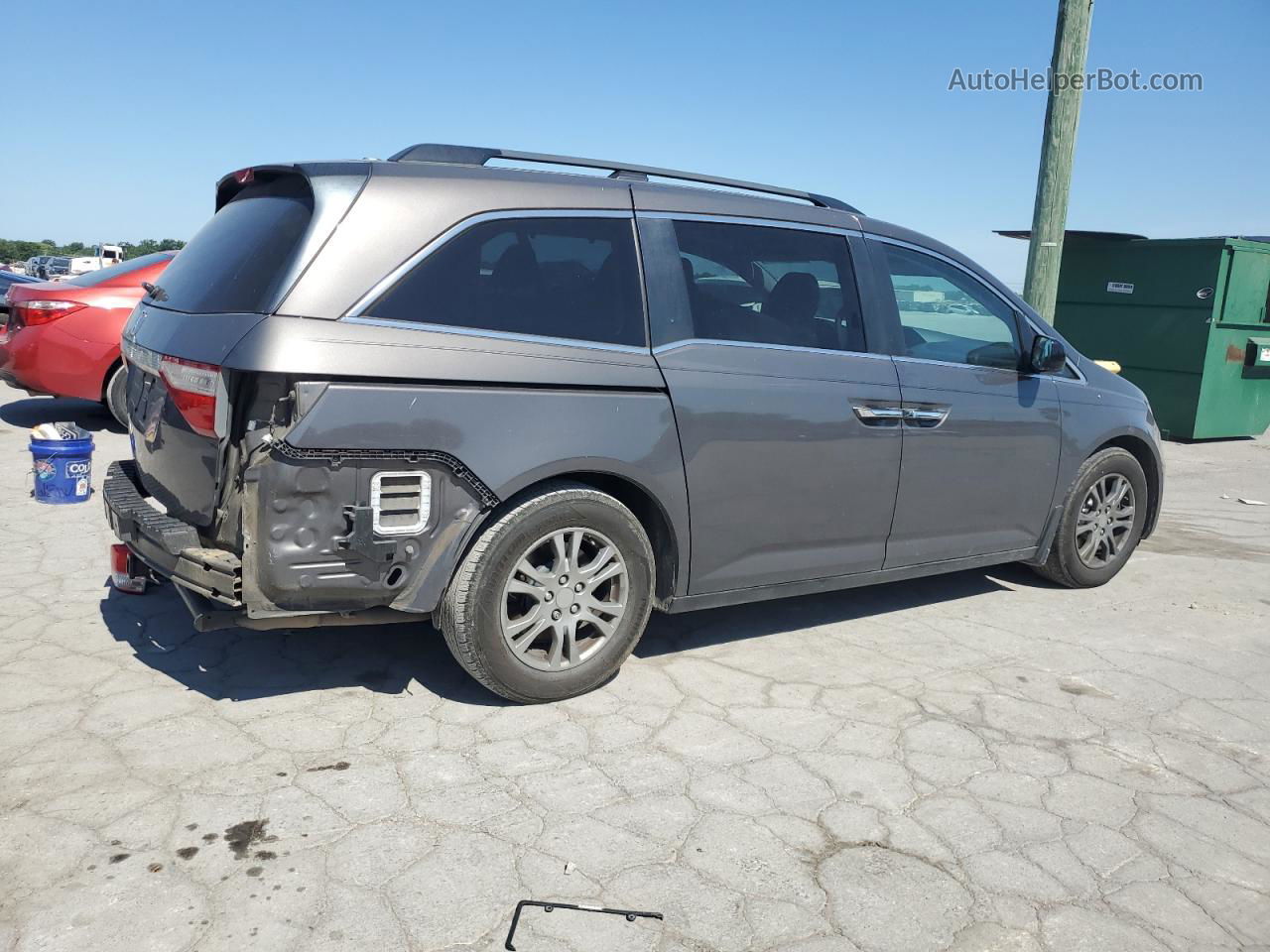 2013 Honda Odyssey Exl Gray vin: 5FNRL5H63DB057904