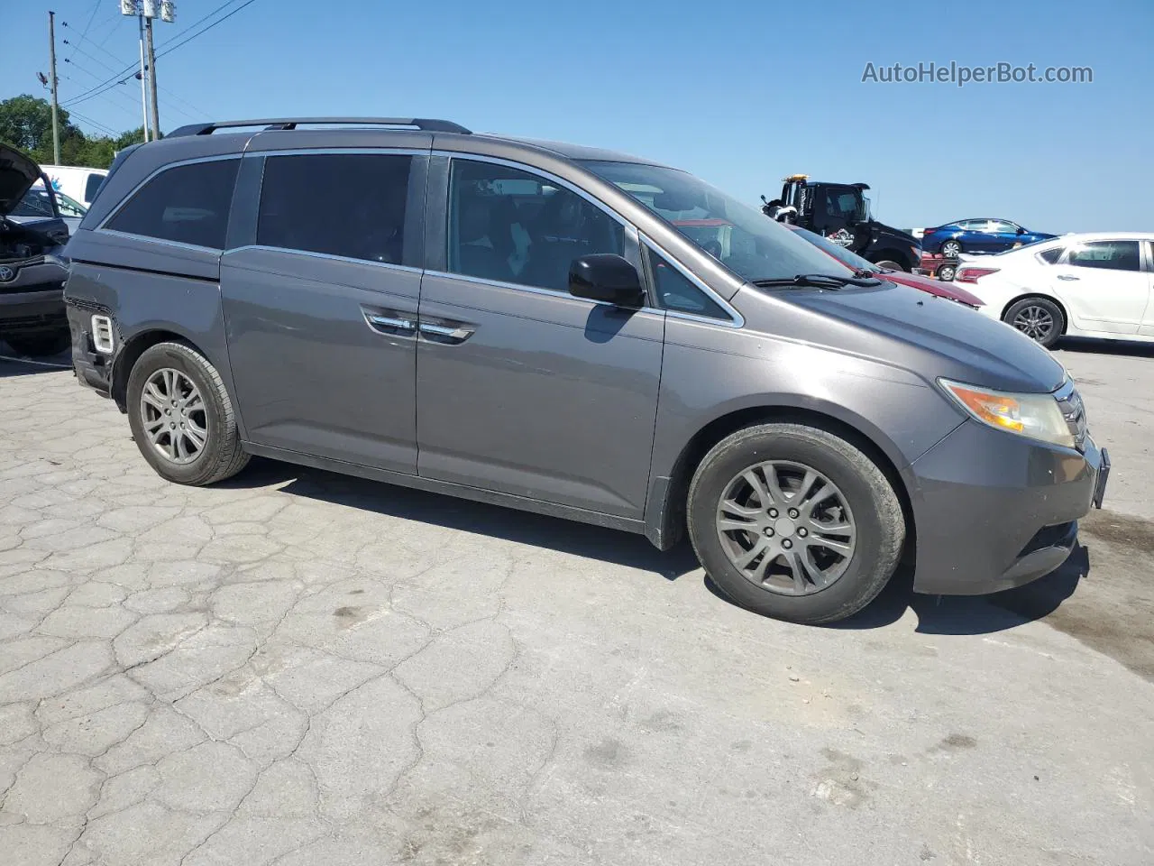 2013 Honda Odyssey Exl Серый vin: 5FNRL5H63DB057904