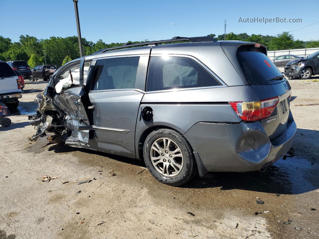 2013 Honda Odyssey Exl Серый vin: 5FNRL5H63DB063993