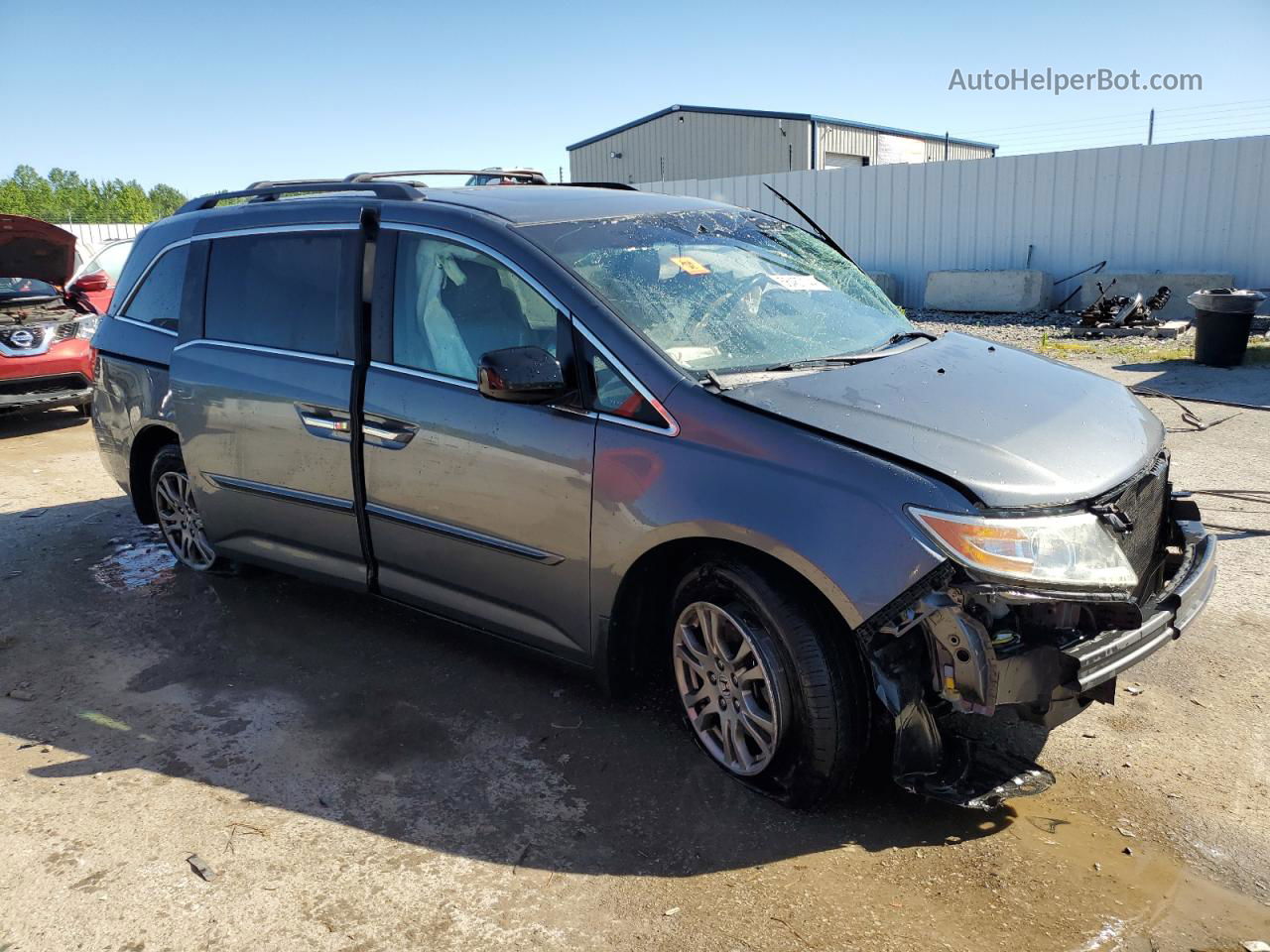 2013 Honda Odyssey Exl Серый vin: 5FNRL5H63DB063993