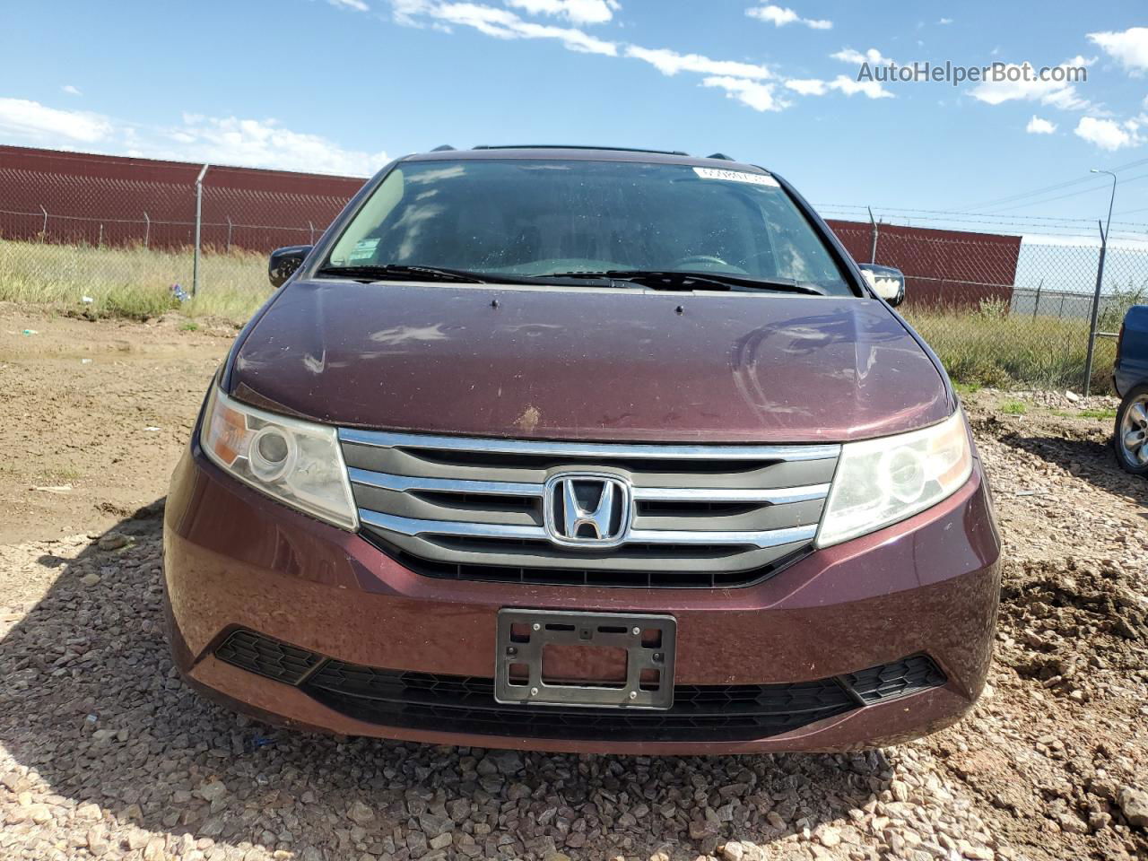 2013 Honda Odyssey Exl Фиолетовый vin: 5FNRL5H63DB082639