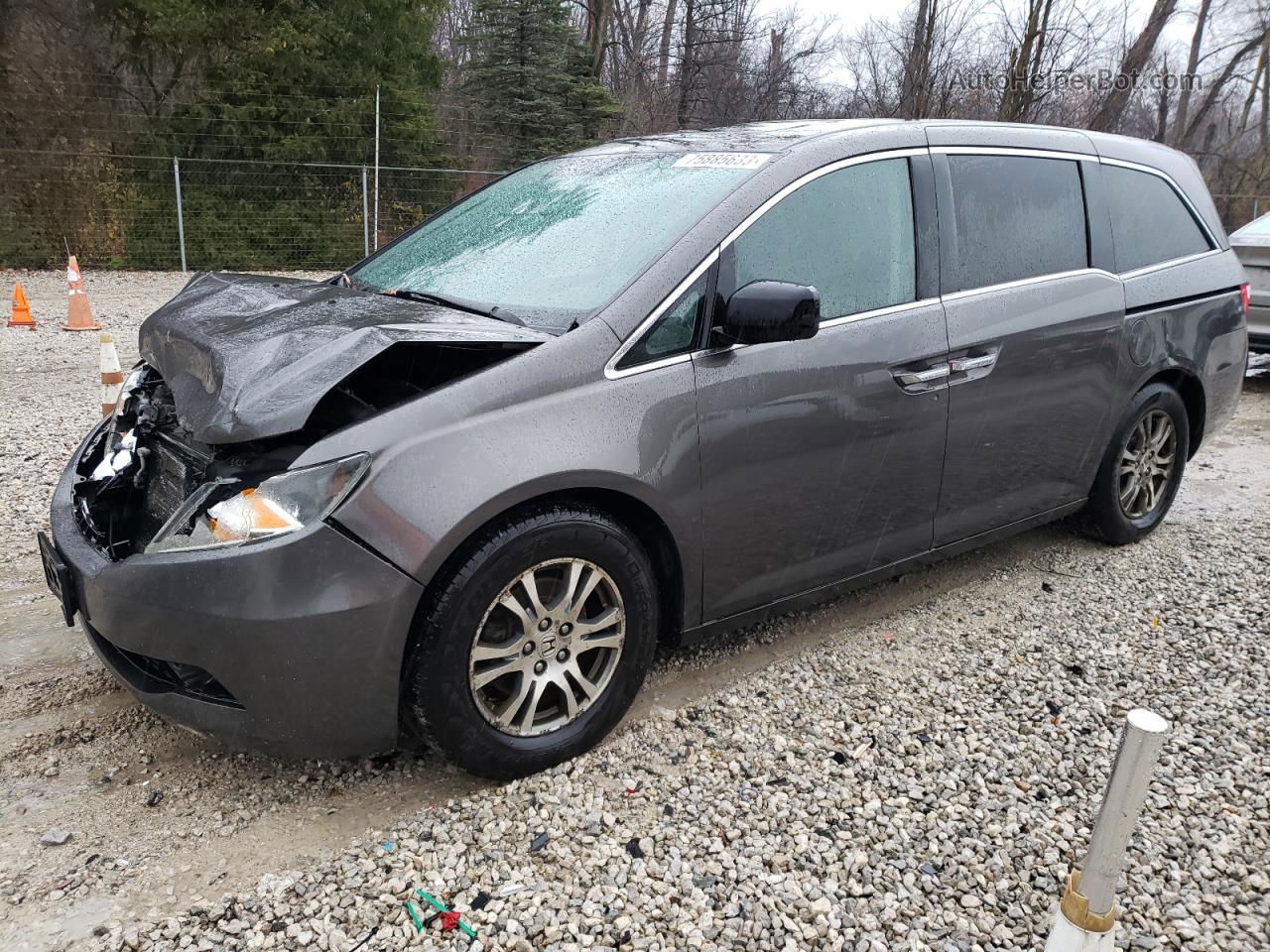 2013 Honda Odyssey Exl Gray vin: 5FNRL5H63DB088733