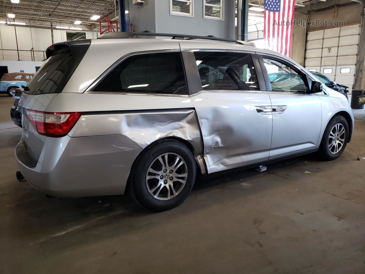 2013 Honda Odyssey Exl Silver vin: 5FNRL5H64DB009554