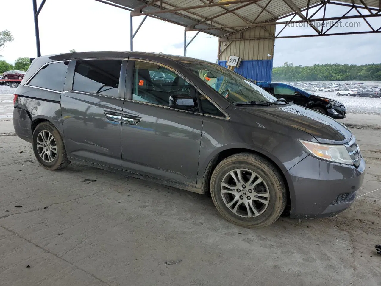 2013 Honda Odyssey Exl Charcoal vin: 5FNRL5H64DB014253