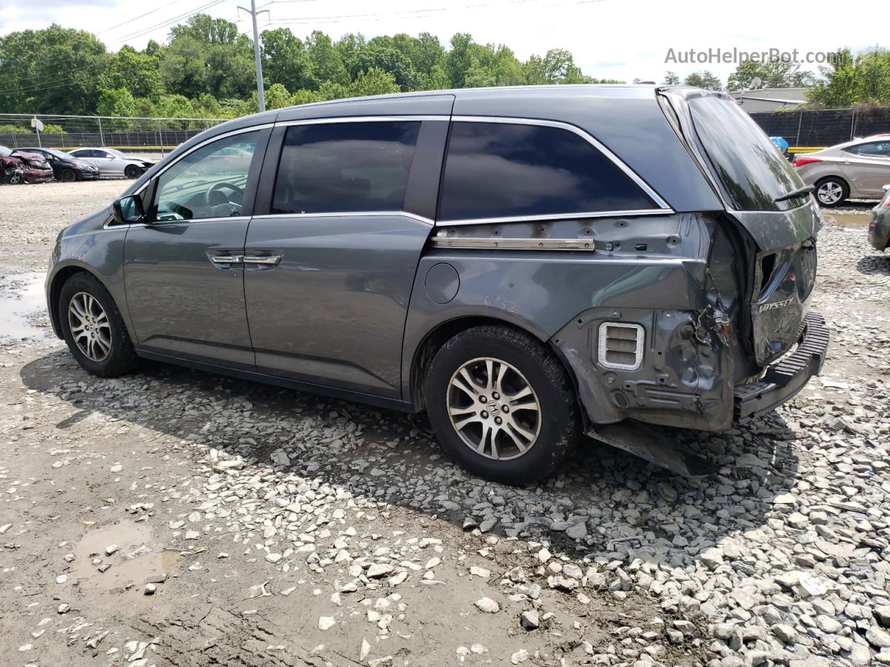 2013 Honda Odyssey Exl Gray vin: 5FNRL5H64DB025950