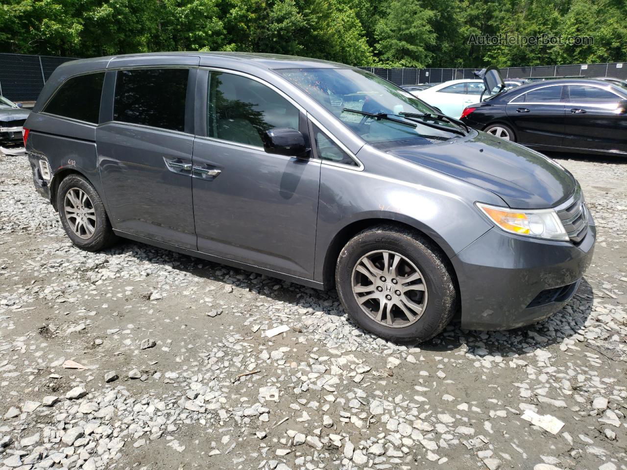 2013 Honda Odyssey Exl Gray vin: 5FNRL5H64DB025950