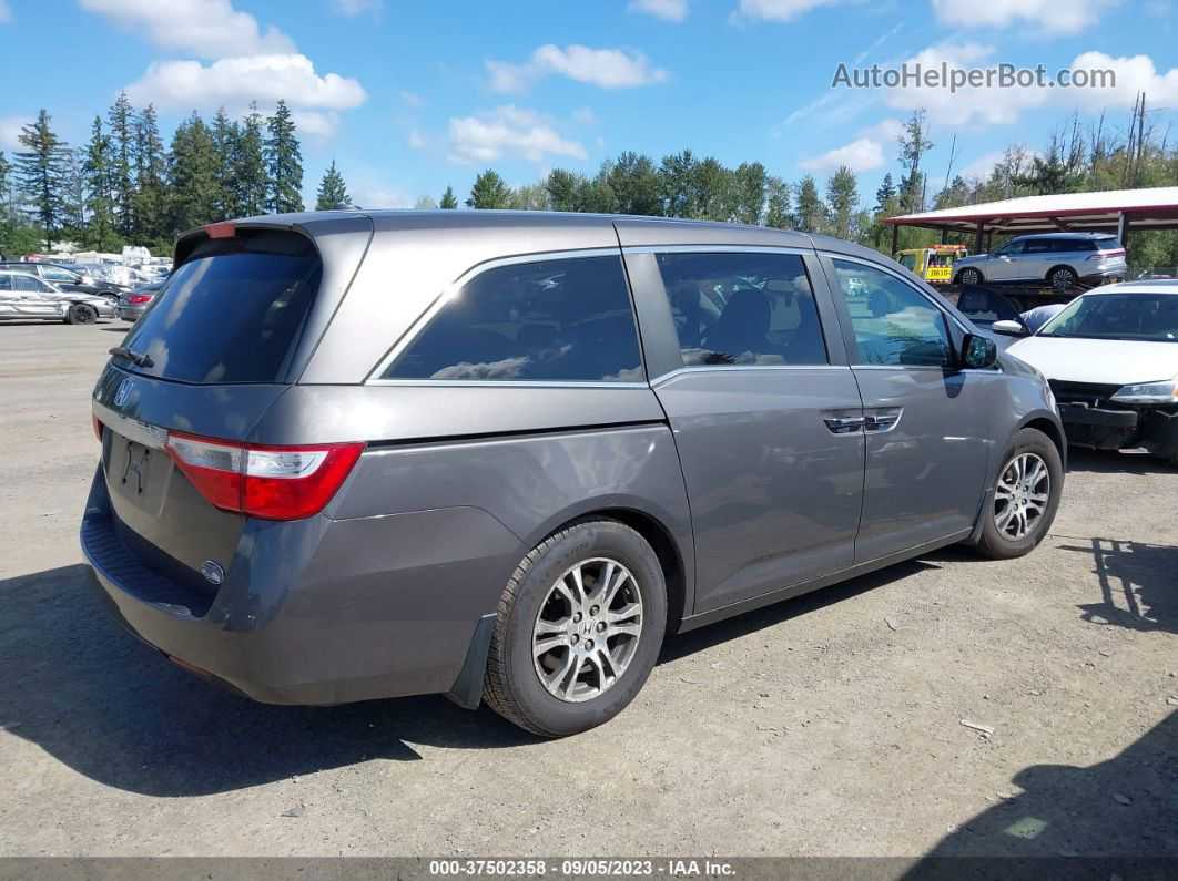 2013 Honda Odyssey Ex-l Gray vin: 5FNRL5H64DB047995