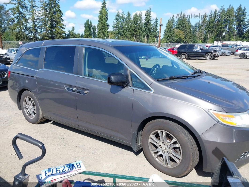 2013 Honda Odyssey Ex-l Gray vin: 5FNRL5H64DB047995