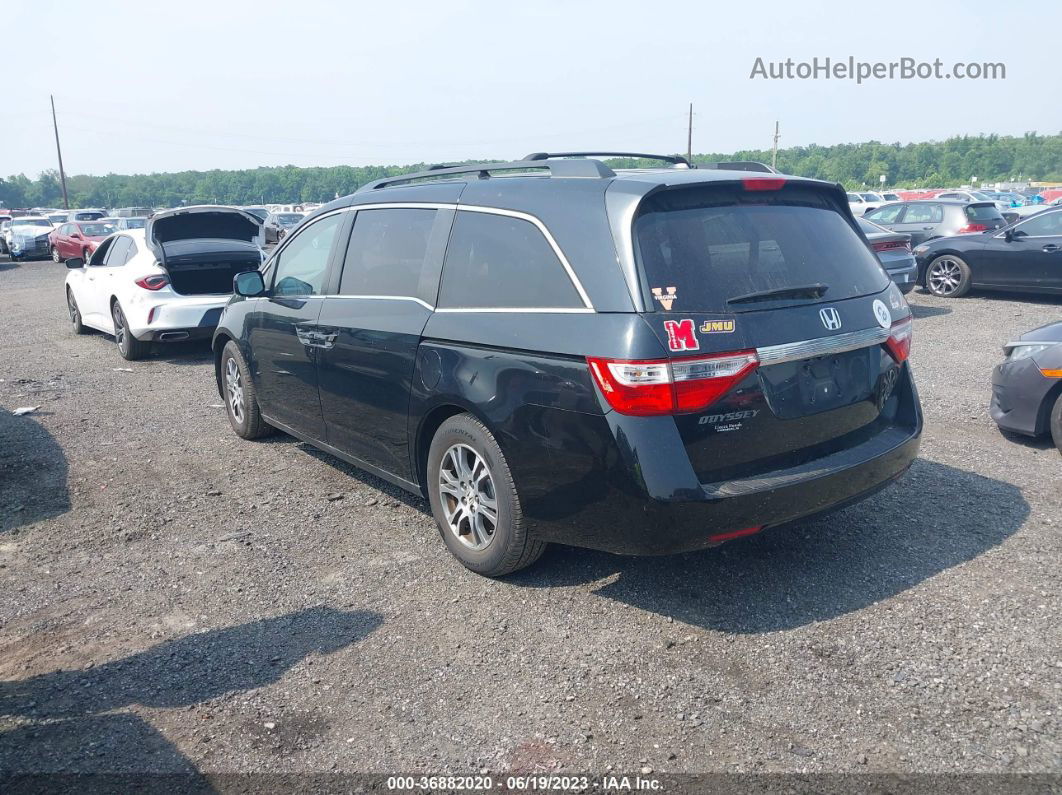 2013 Honda Odyssey Ex-l Black vin: 5FNRL5H64DB052694