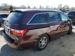 2013 Honda Odyssey Exl Бордовый vin: 5FNRL5H64DB057328