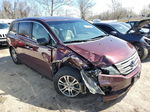 2013 Honda Odyssey Exl Burgundy vin: 5FNRL5H64DB057328